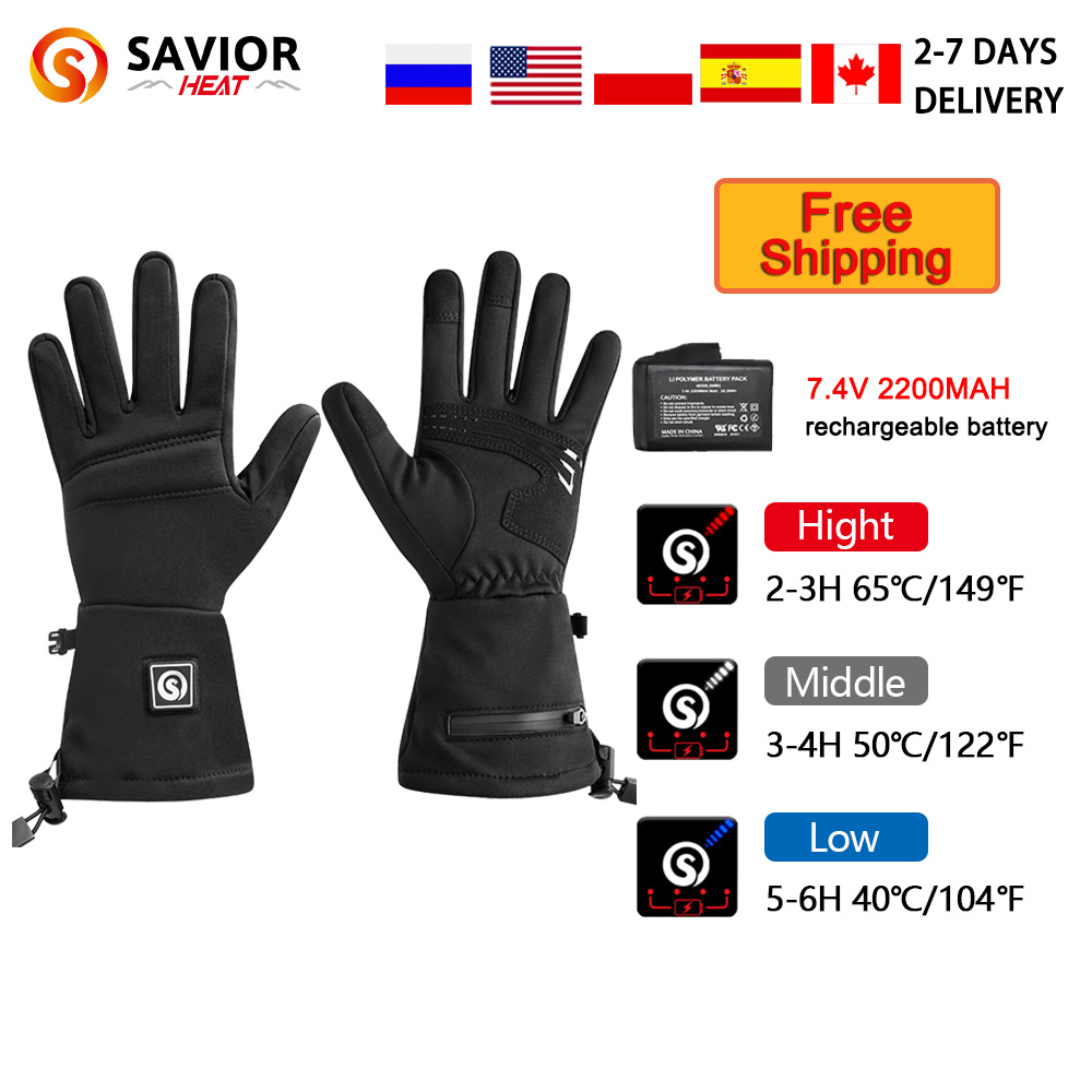 Motorcycle Glove Knuckle - Snow Deer S18 Winter Heated Gloves