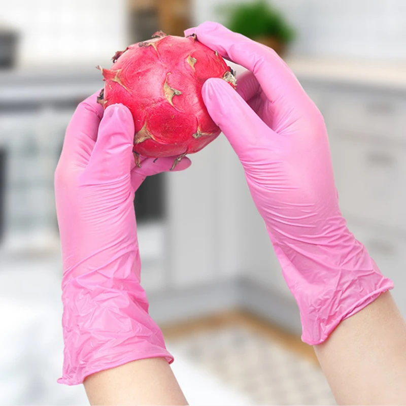 Green Disposable Gloves Pink E - Exam Glove Nitrile ulasan dan harga