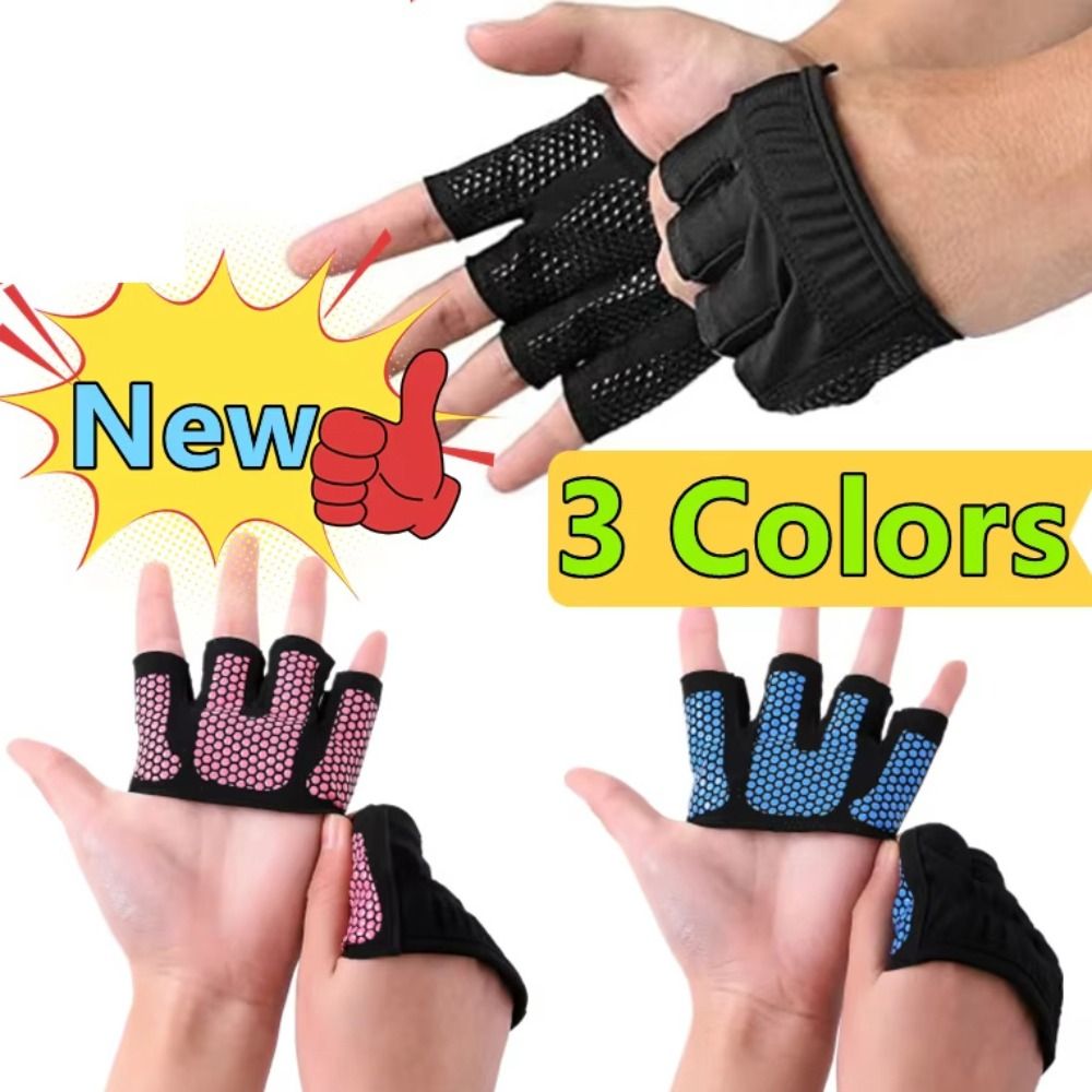 1 pair Breathable Gym Half Fin - Workout Glove Gym ulasan dan harga