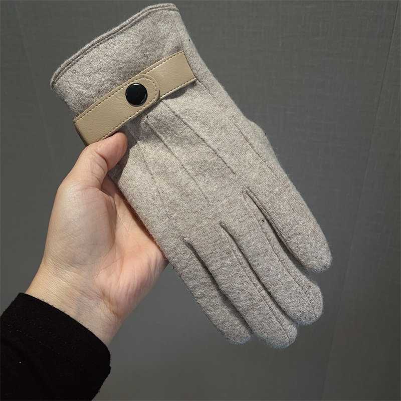 Gloves Men Wool Fleece Lined T - Wool Glove Lined ulasan dan harga