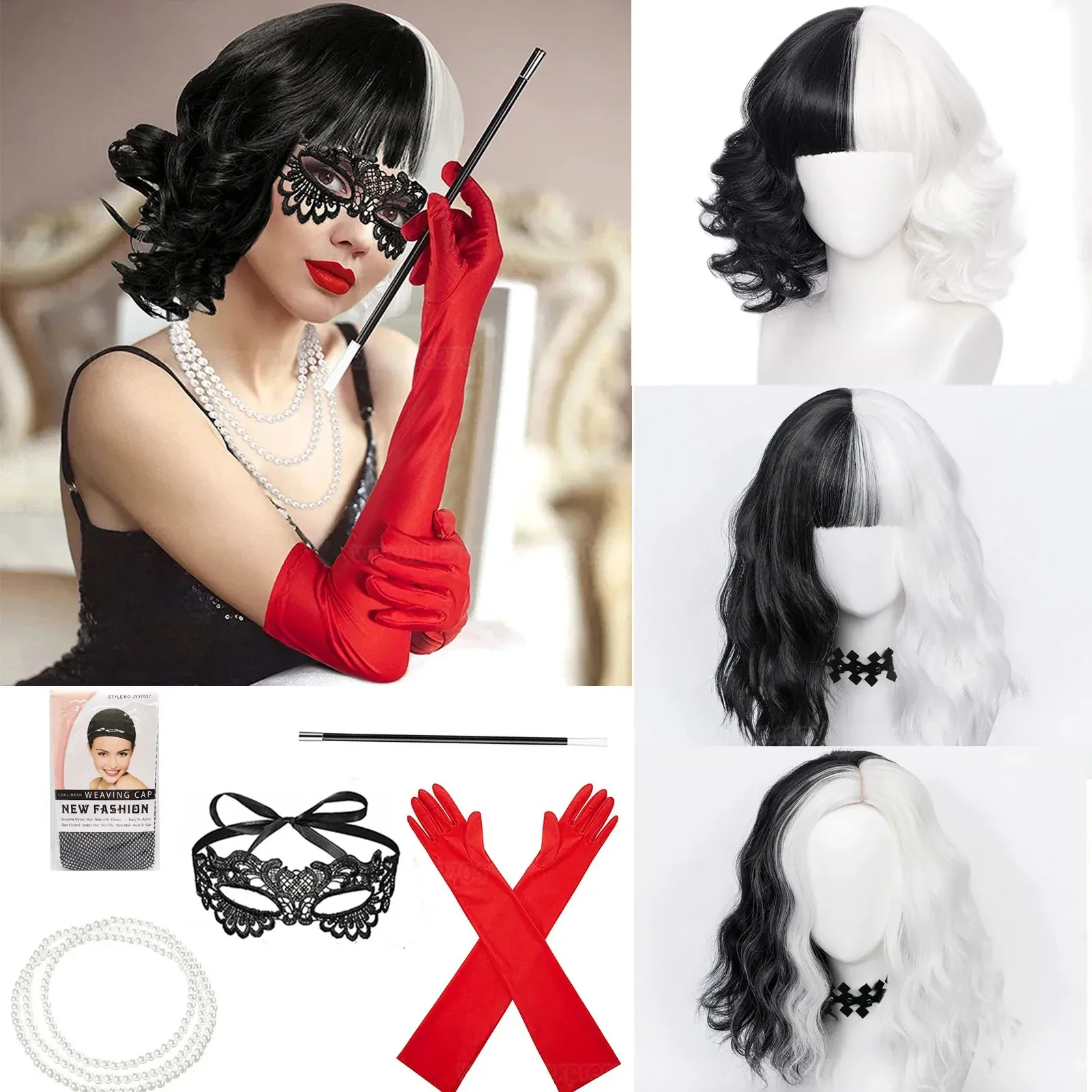 Anime Cruella de Vil Cosplay W - Heat Resistant Glove ulasan dan harga