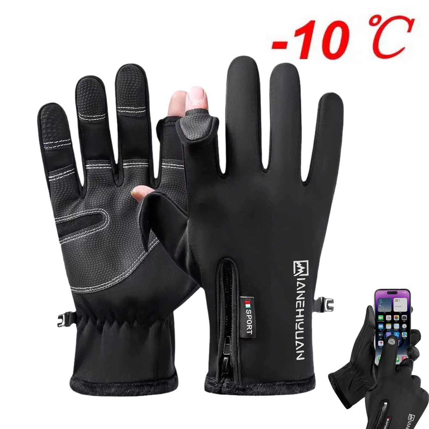 Cycling Gloves Men Touch Scree - Ski Glove Waterproof ulasan dan harga