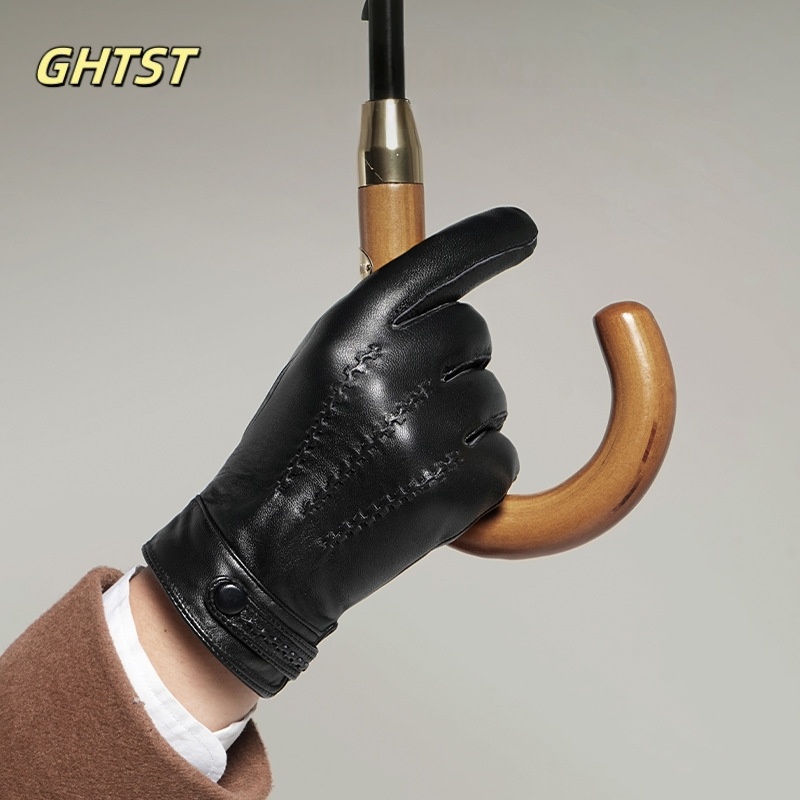 2025 New Men Winter Genuine Le - Leather Driving Glove ulasan dan harga