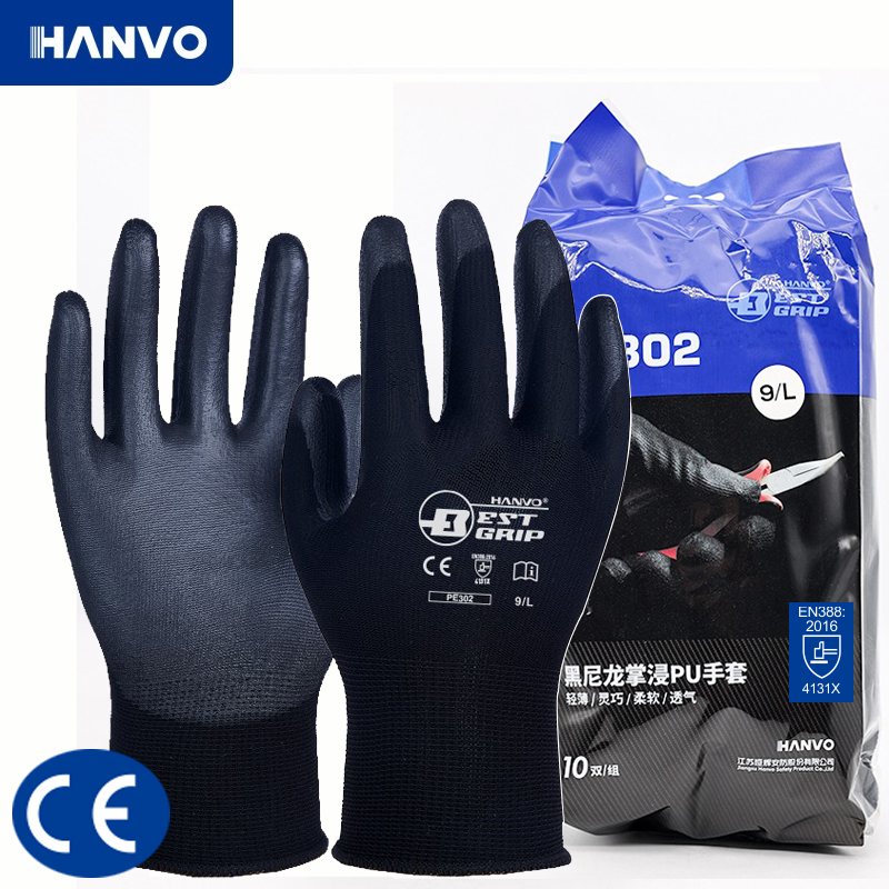 10 Pairs PU Nitrile Safety Coa - Nitrile Mechanic Glove ulasan dan harga