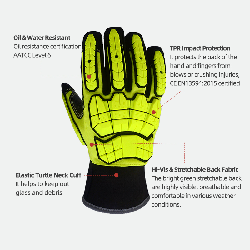 XYEHS ANSI CUT A5 Rescue Extri - Work Glove Impact ulasan dan harga