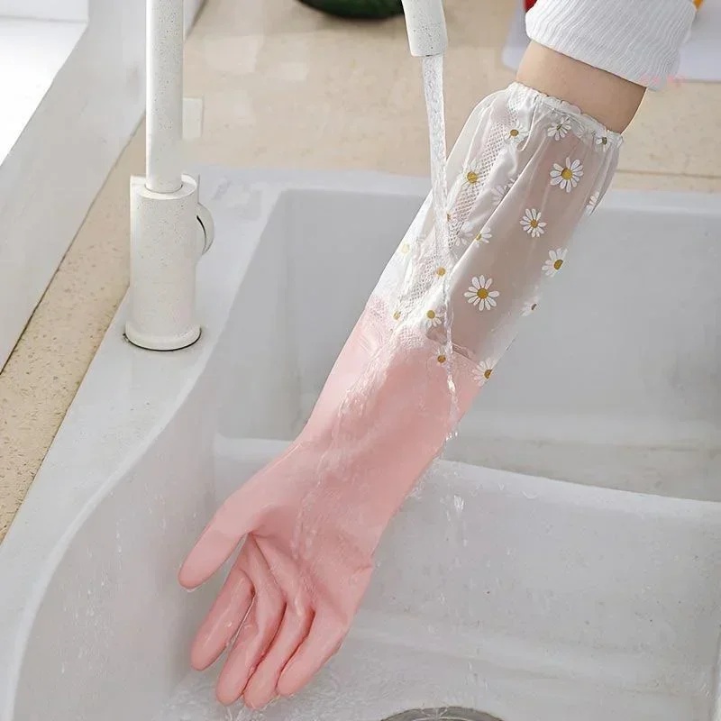 Household Long Sleeve Rubber G - Dish Glove Rubber ulasan dan harga