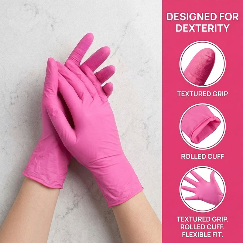10-100PCS Pink Nitrile Disposa - Nitrile Mechanic Glove ulasan dan harga