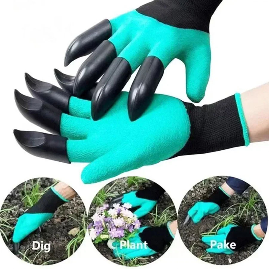1Pair Gardening Gloves with Cl - Gardening Glove Waterproof ulasan dan harga
