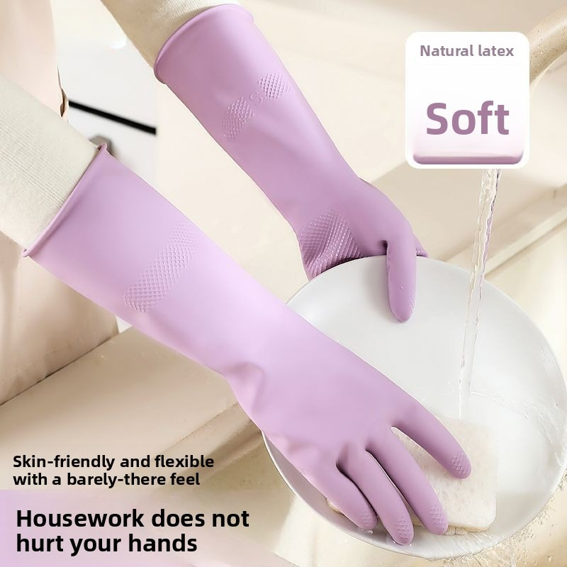 Latex Dish Washing Gloves,with - Dish Glove Rubber ulasan dan harga