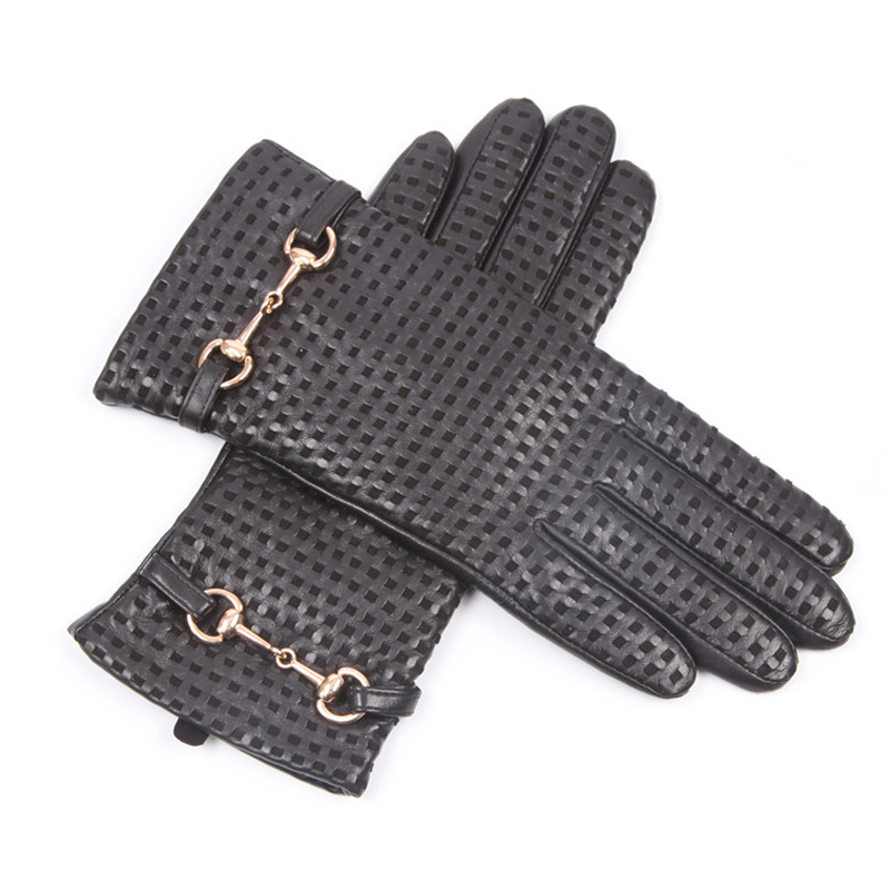 Real Leather Gloves Female The - Wool Glove Lined ulasan dan harga