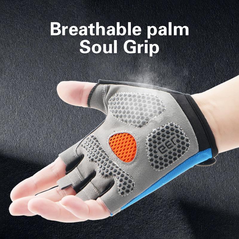 Half Finger Cycling Gloves Men - Fingerless Glove Knit ulasan dan harga