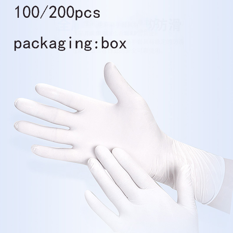 S/M/L/XL White Disposable Nitr - Dish Glove Rubber ulasan dan harga