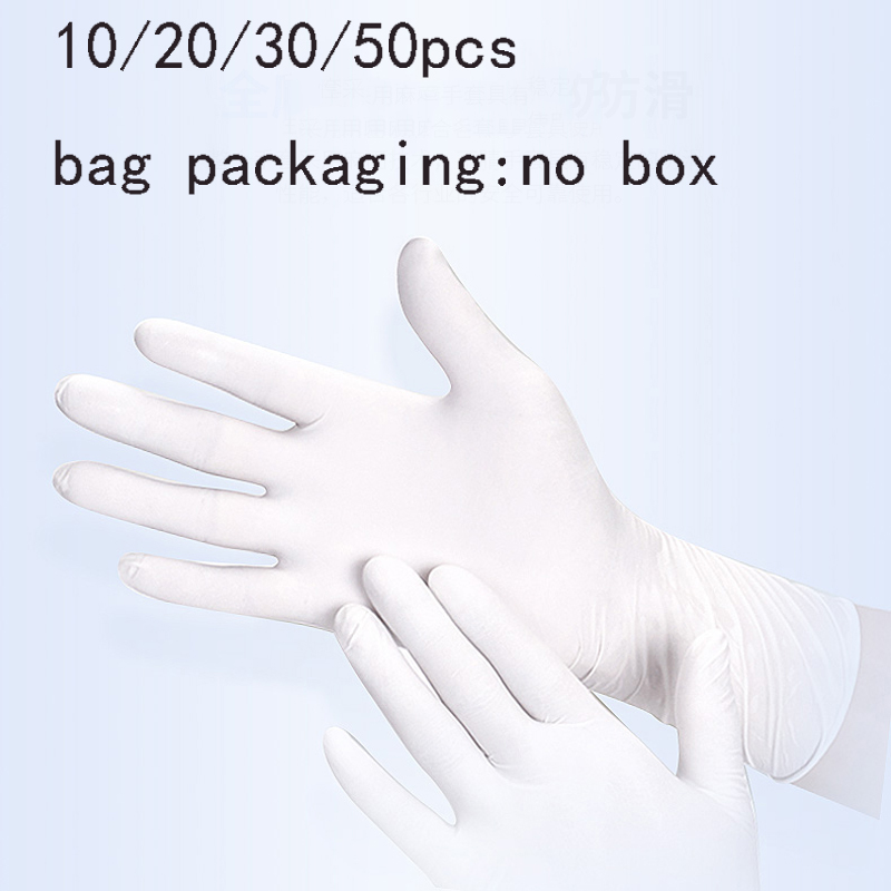 S/M/L/XL White Disposable Nitr - Dish Glove Rubber ulasan dan harga