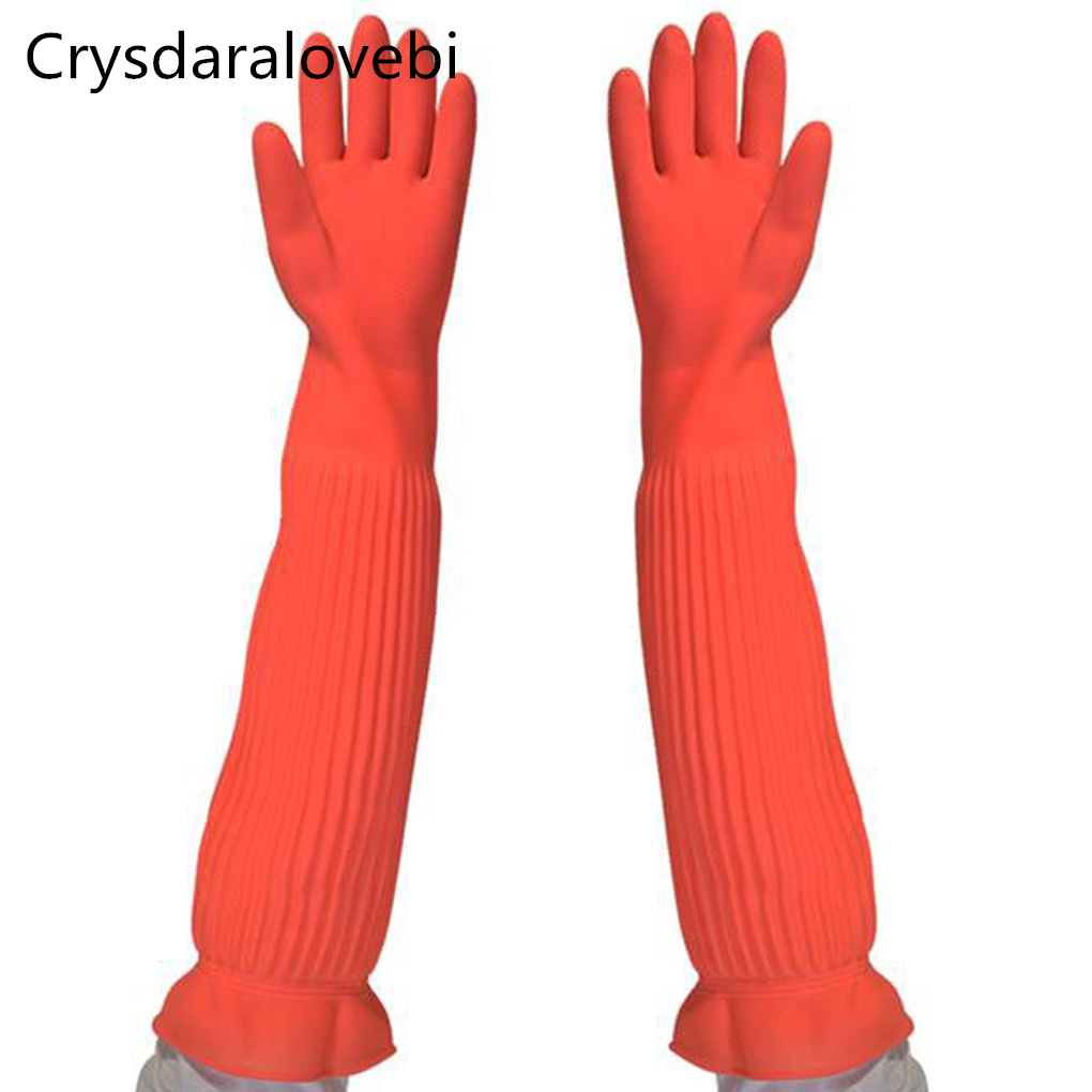 45/55cm Waterproof Household G - Rubber Glove Cleaning ulasan dan harga