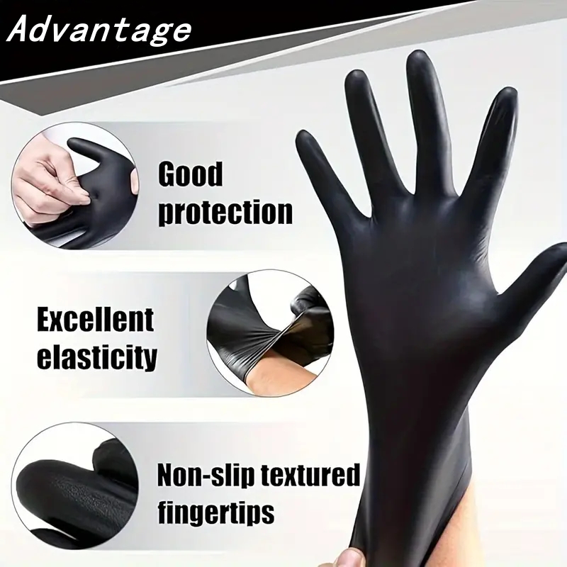 20PCS Black Disposable Nitrile - Latex Disposable Glove ulasan dan harga