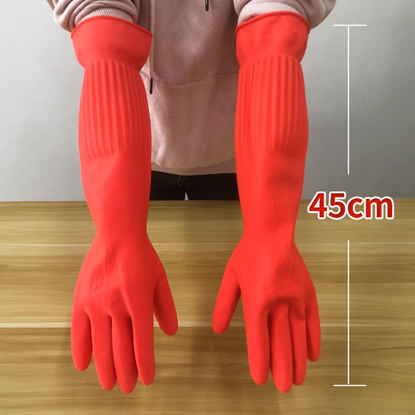1pair Flexible Comfortable Rub - Dish Glove Rubber ulasan dan harga
