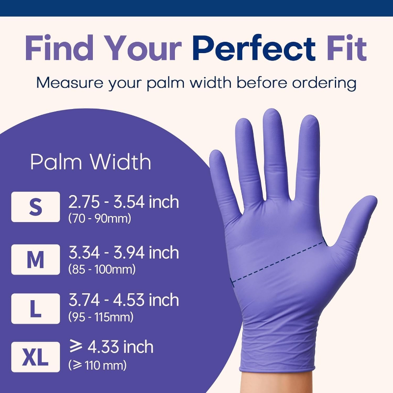 Disposable Gloves Purple Nitri - Exam Glove Nitrile ulasan dan harga