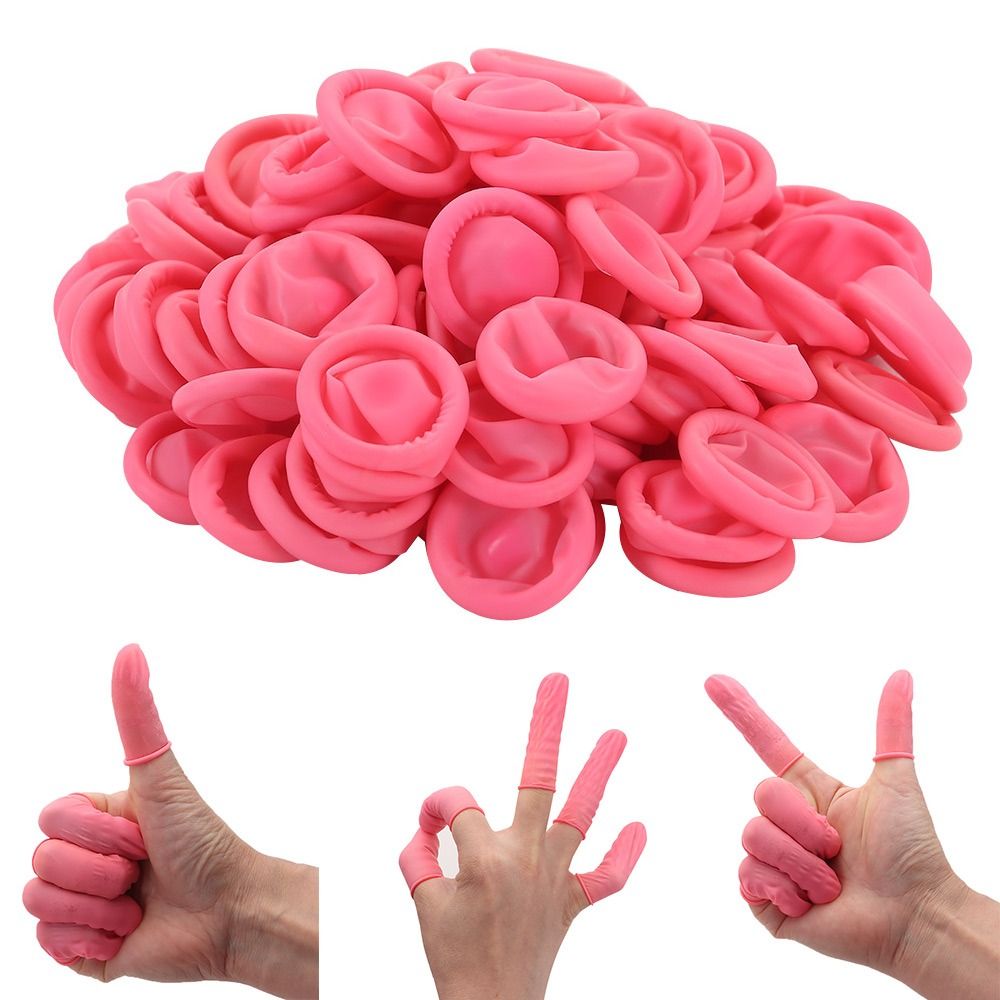 100PCS Disposable Finger Cover - Latex Disposable Glove ulasan dan harga