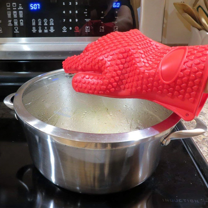 BBQ Silicone Grilling gloves B - Oven Mitt Silicone ulasan dan harga