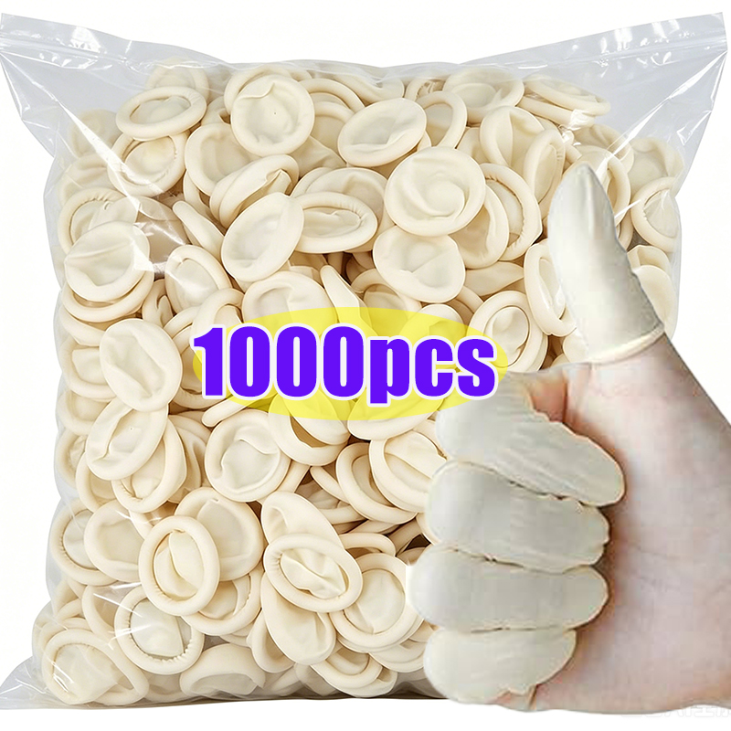 1000pcs White Disposable Finge - Latex Disposable Glove ulasan dan harga