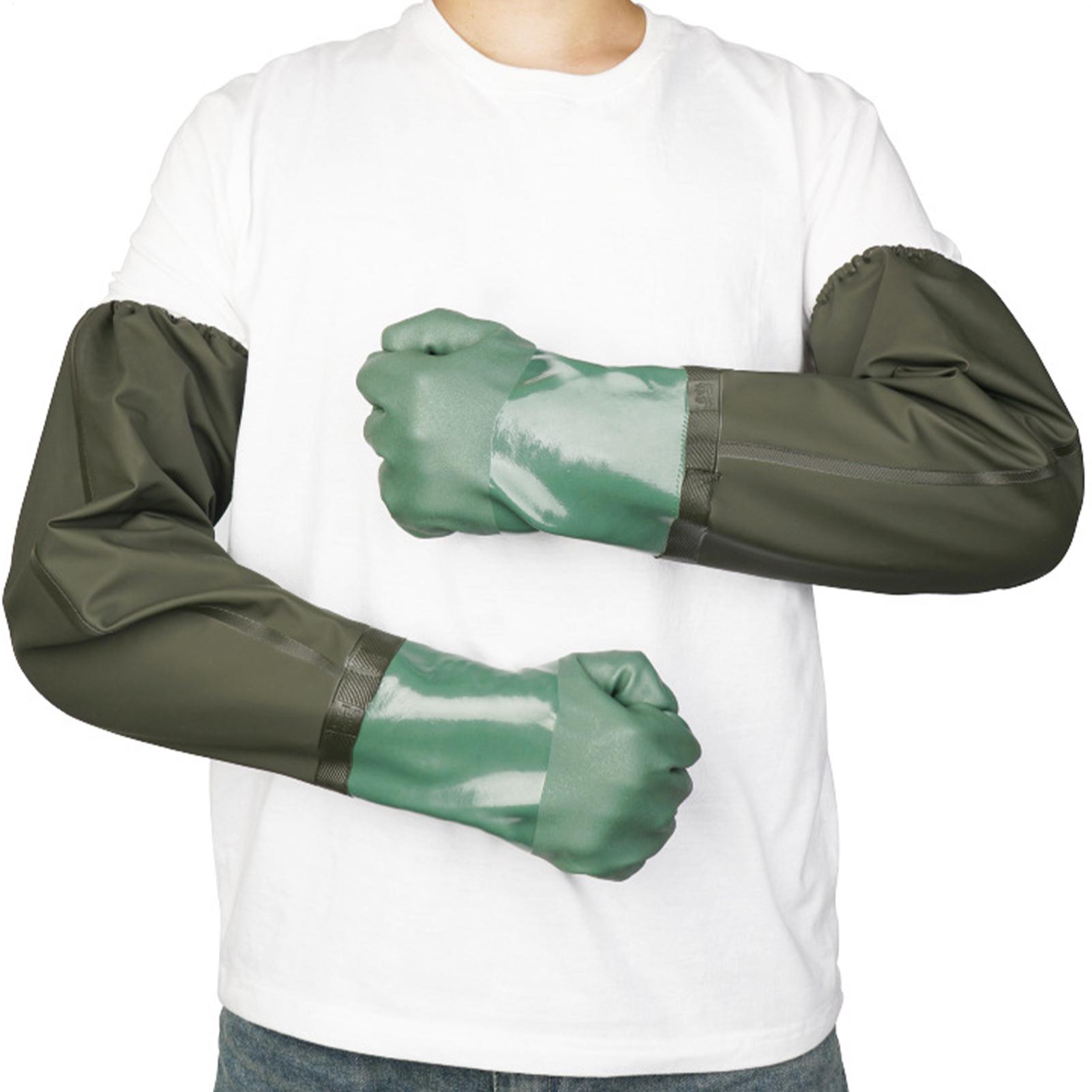 Waterproof Rubber Gloves Long  - Rubber Glove Cleaning ulasan dan harga