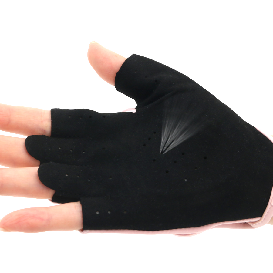 Women Pink Half Finger Fitness - Workout Glove Gym ulasan dan harga