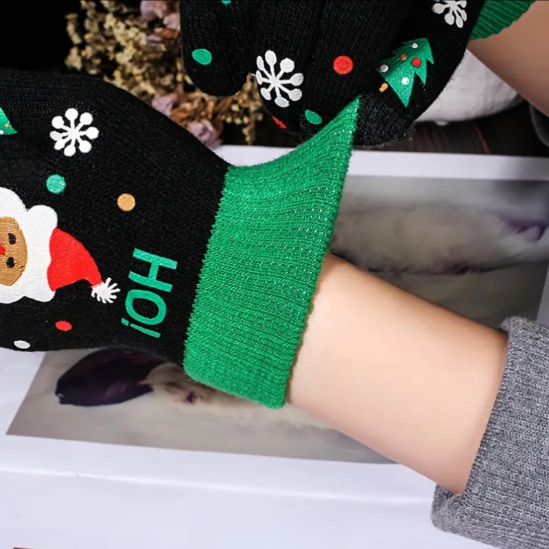 1-20Pairs Winter Knit Gloves T - Wool Glove Lined ulasan dan harga