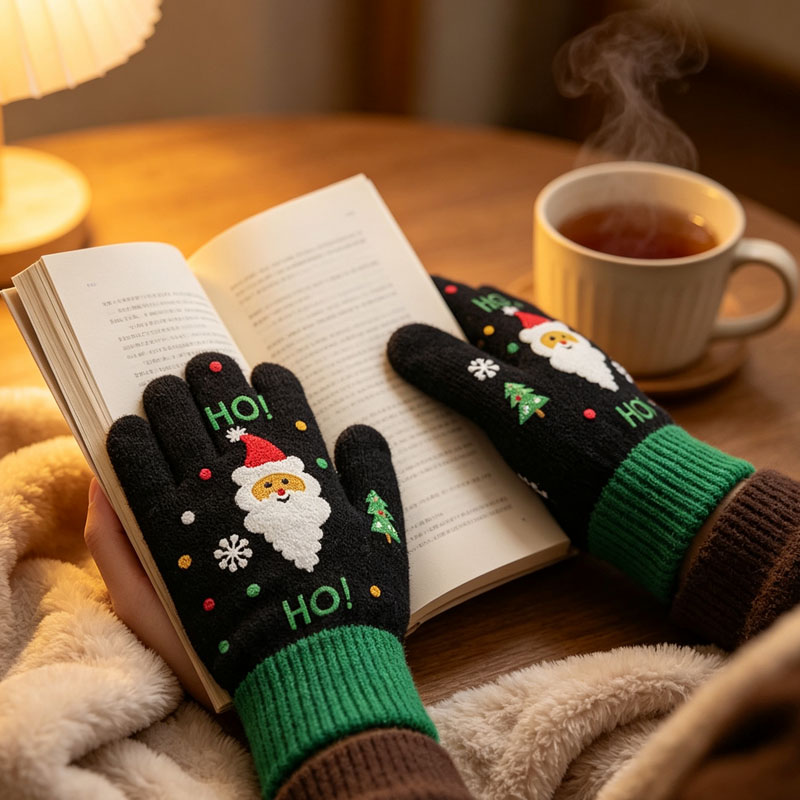 1-20Pairs Winter Knit Gloves T - Wool Glove Lined ulasan dan harga