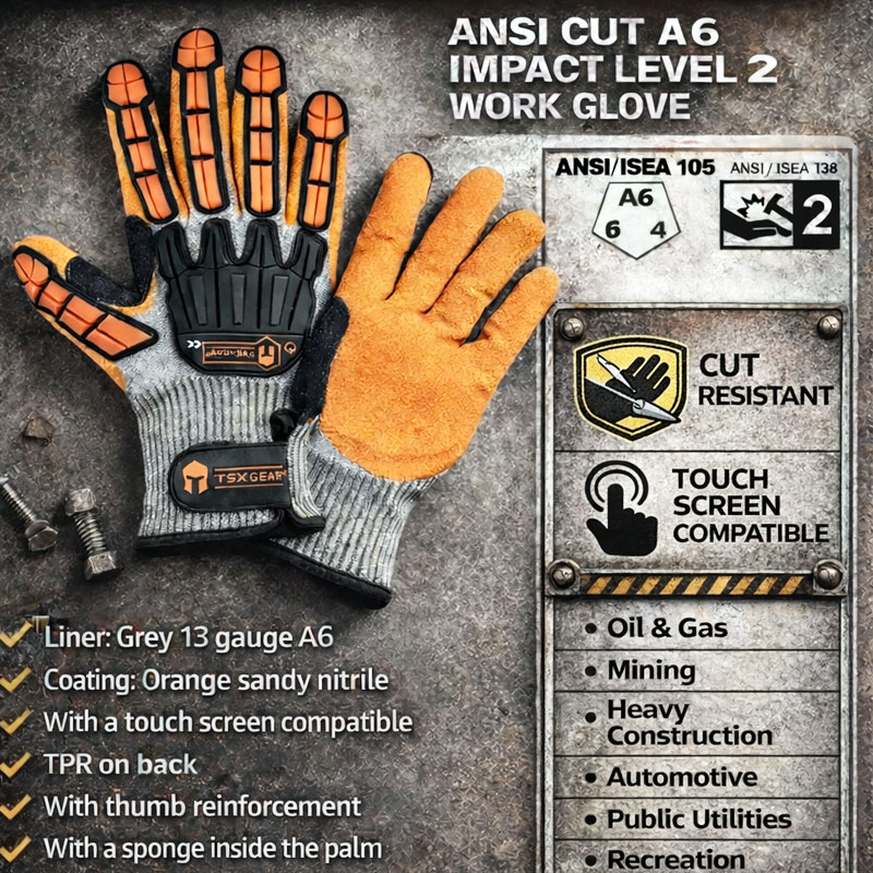 NMSafety Anti-Vibration Cut-Re - Nitrile Mechanic Glove ulasan dan harga