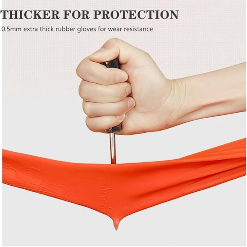 45CM Extra-Long Rubber Cleanin - Dish Glove Rubber ulasan dan harga