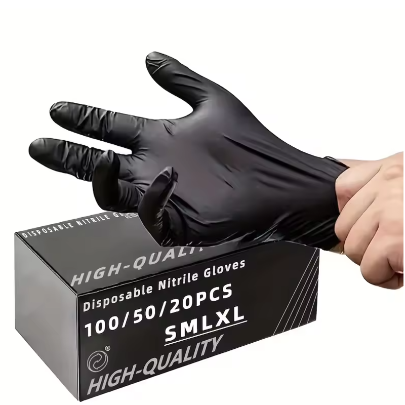 100/50/20PCS Black Nitrile Glo - Nitrile Mechanic Glove ulasan dan harga