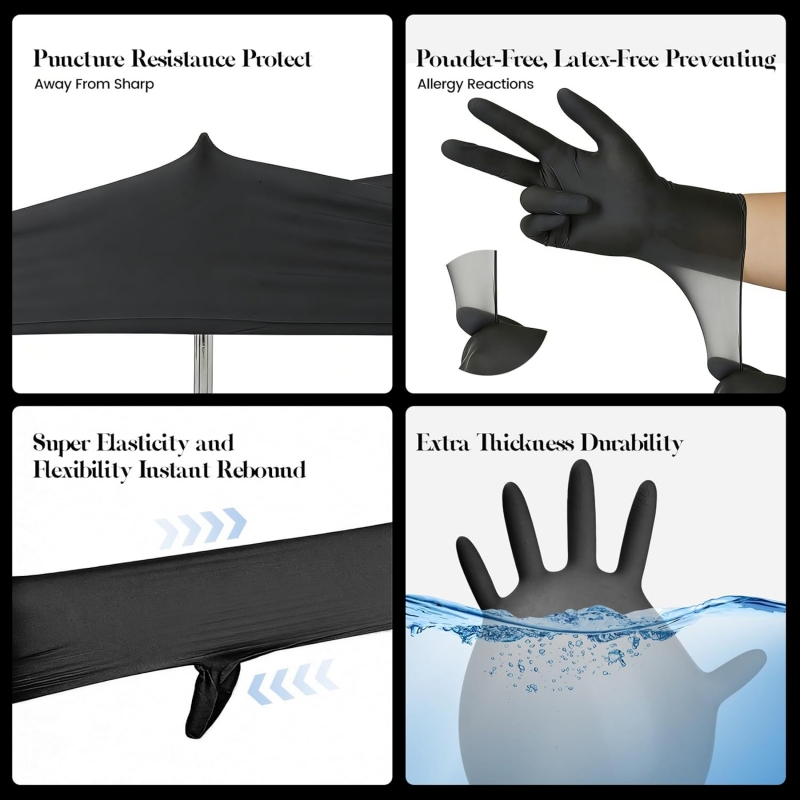Kids Black Nitrile Disposable  - Latex Disposable Glove ulasan dan harga