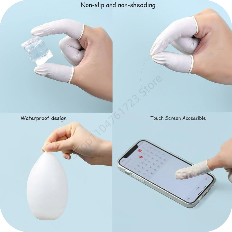 100Pcs Disposable Finger Cover - Latex Disposable Glove ulasan dan harga