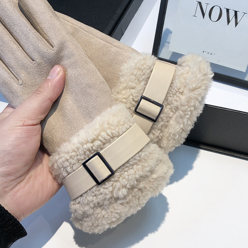 Women's Winter Gloves Thickene - Wool Glove Lined ulasan dan harga