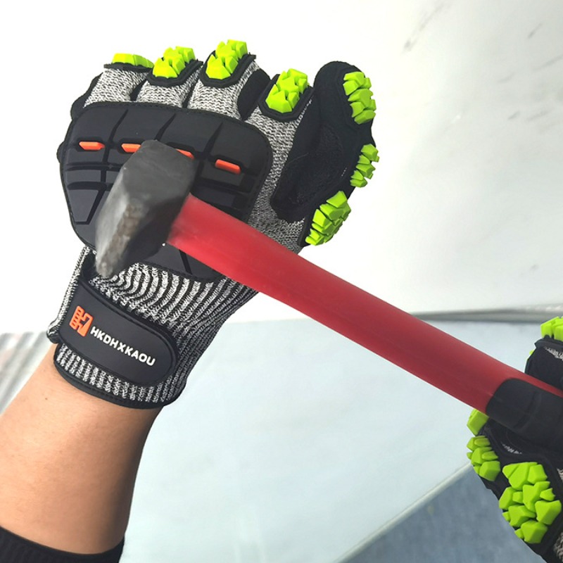 New TPR Mechanical Anti-Impact - Work Glove Impact ulasan dan harga