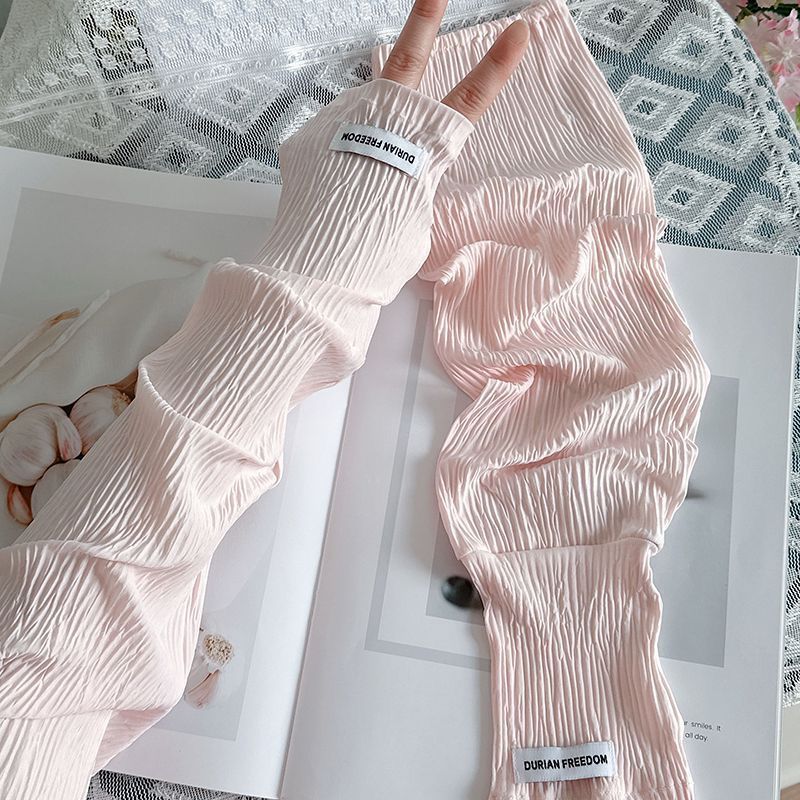 Summer Loose Ice Silk Uv Prote - Fingerless Glove Knit ulasan dan harga