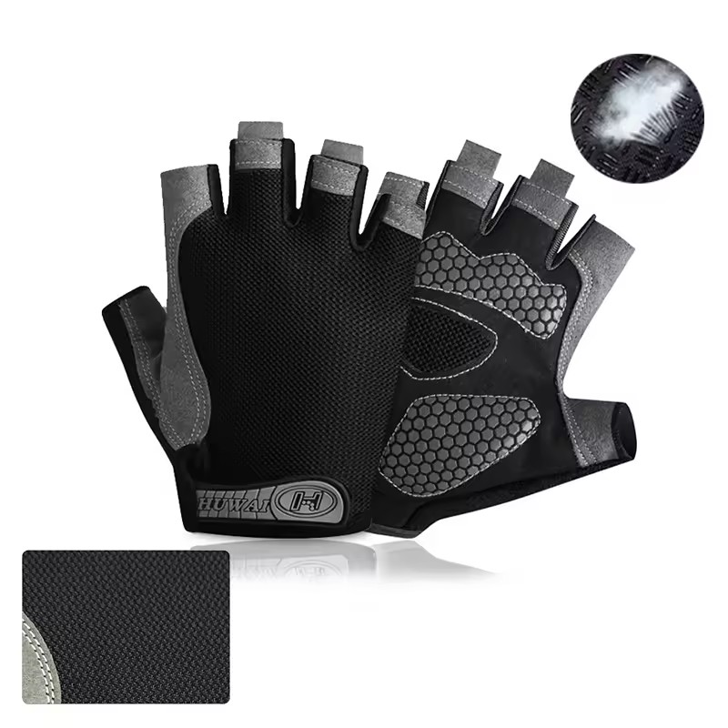 Breathable Anti-Slip Half Fing - Workout Glove Gym ulasan dan harga