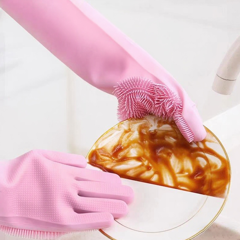 Dishwashing Cleaning Gloves Ma - Dish Glove Rubber ulasan dan harga