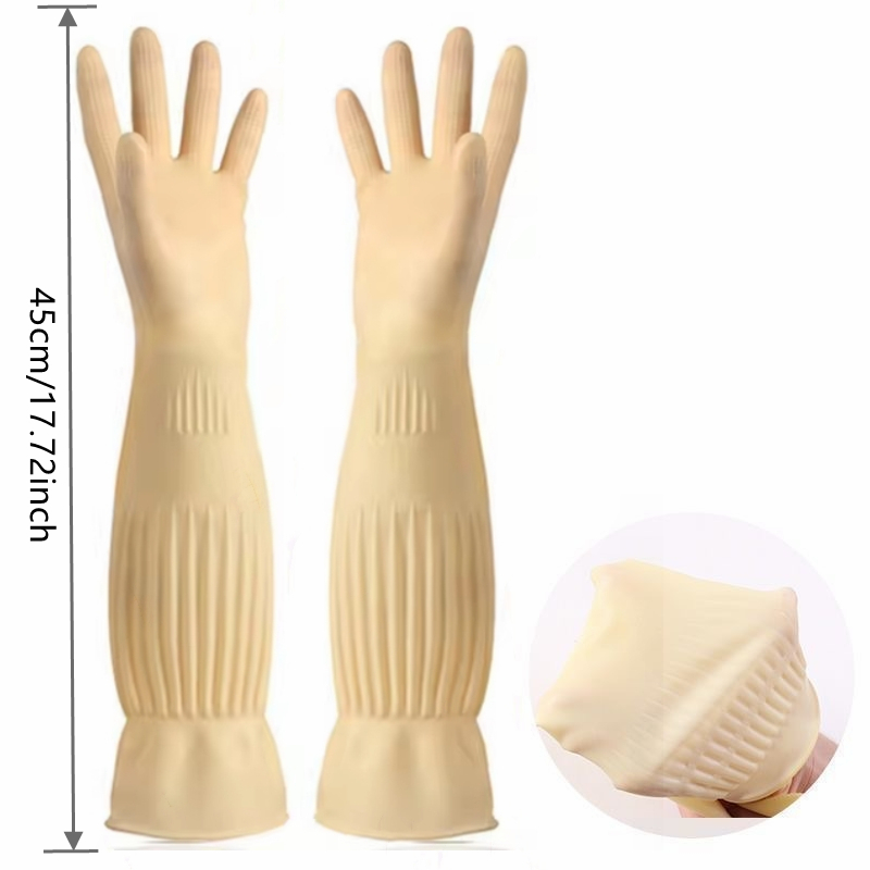 Long Reusable Rubber Dishwashi - Dish Glove Rubber ulasan dan harga