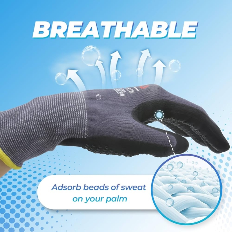 Micro-Foam Nitrile Coated Safe - Nitrile Mechanic Glove ulasan dan harga