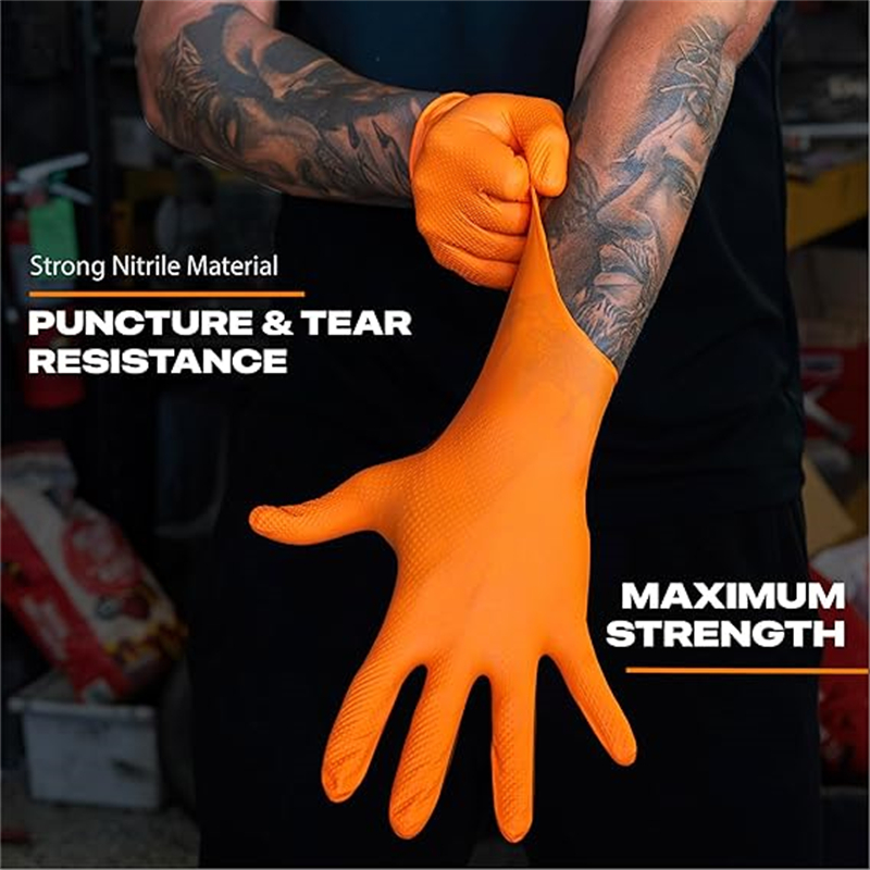 8Mil Thick Heavy Duty Safety W - Nitrile Mechanic Glove ulasan dan harga
